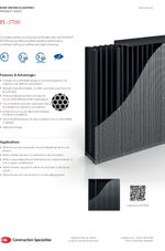 CS PL-5700 Rain Defence Louvres - Product Sheet