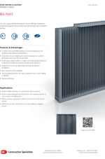 CS RS-5605 Rain Defence Louvres - Product Sheet