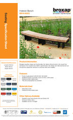 Helston Bench Specification Sheet