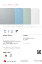 CS Acrovyn® Bactericide Sheet - Product Sheet