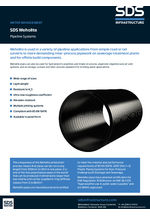 SDS Weholite Pipeline Systems datasheet