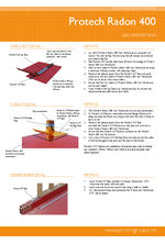 Protech Radon 400 installation