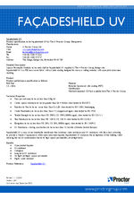 Façadeshield UV performance specification