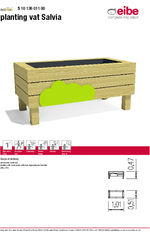 Salvia planting vat from eibe data sheet