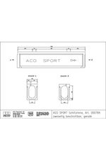 ACO Sport HC - no ridge