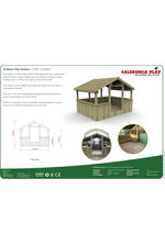 CP-OPS Outdoor Play Shelter with Sandpit - Info Sheet