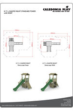 K-71 - Standard Single Tower - L-Shaped Right with Ramp - Mini Data Sheet