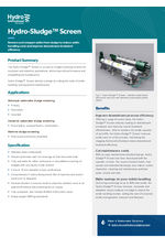Hydro-Sludge™ screen brochure