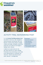 Activity trail waymarker posts