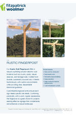Rustic oak fingerposts