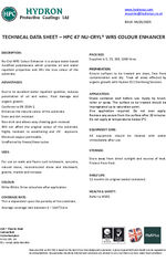 Nu-Cryl® WRS Colour Enhancer data sheet