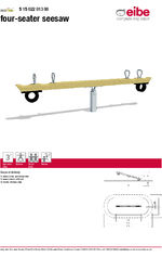 Four-seater beam seesaw - 51502201300 data sheet