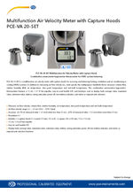 PCE-VA 20-SET anemometer - data sheet