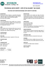 Nu-Guard HPC 07 AG Clear technical data sheet