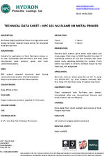 Nu-Flame HB metal primer data sheet