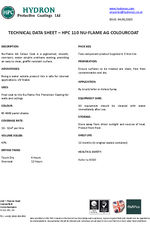 Nu-Flame AG Colourcoat data sheet