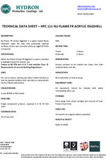 Nu-Flame FR Acrylic Eggshell data sheet