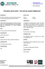 Nu-Flame Timbercoat data sheet