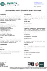 Nu-Guard® NRG Clear data sheet