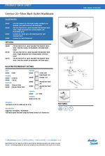 Contour 21+ 50cm back outlet washbasin