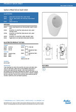 Sphero Maxi 62cm back inlet urinal