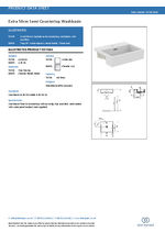Extra 50cm semi-countertop washbasin