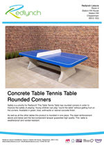 Concrete table tennis table