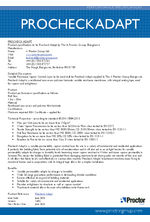 Procheck Adapt performance specification