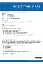 Reflectatherm® Plus performance specification