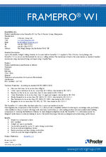FlamePro W1 performance specification