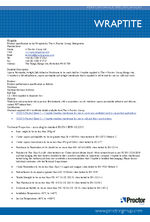 Wraptite performance specification