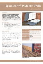 Spacetherm Multi for Walls data sheet