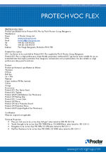 Protech VOC Flex performance specification