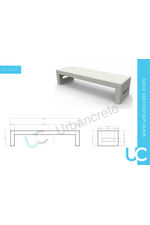 Urbancrete - Bus bench data sheet