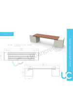 Urbancrete - Cumbria bench data sheet