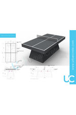 Urbancrete - Table Tennis table data sheet - Type 2