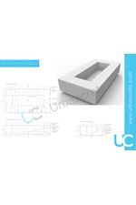 Urbancrete - Shropshire planter and bench data sheet