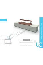Urbancrete - Monia bench data sheet