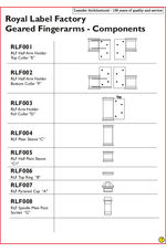 Leander Royal Label Factory geared fingerarm components