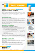 Method Statement - tuffset G - Ironwork Installation and Paving Repairs