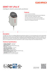 Gemu 1441 cPos X data sheet 