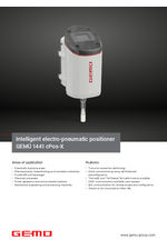 Gemu 1441 cPos X product flyer 
