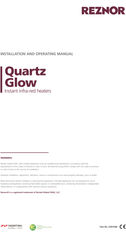 Quartz Glow installation and operating manual