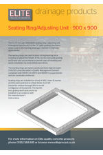 Seating rings/adjusting unit 900 x 900 data sheet