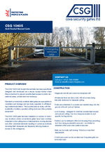 CSG 10405 Anti-Vandal Manual Gate datasheet