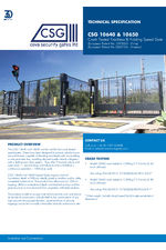CSG 10640 and 10650 Bi Folding Trackless Gate datasheet