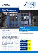 CSG 10630 Crash Rated Bi Folding Gate datasheet