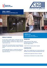 CSG 10607  -Bi-Folding Overhead Tracked Gate datasheet