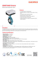 GEMÜ R488 Victoria butterfly valve data sheet