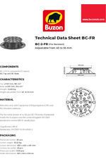 BC-2-FR data sheet
Fire resistant pedestal adjustable from 40 to 55mm